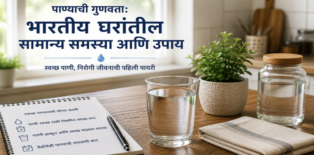 पाण्याची गुणवत्ता: भारतीय घरांतील सामान्य समस्या आणि उपाय