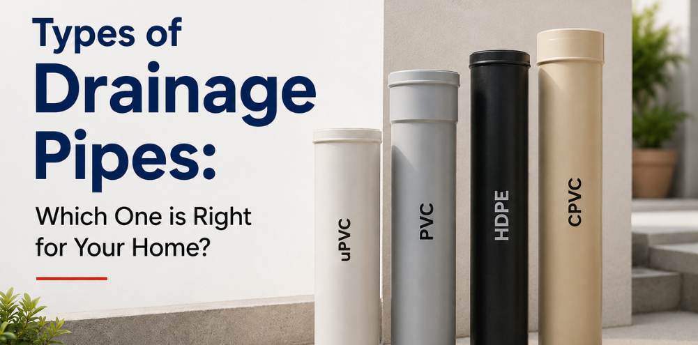 Types of Drainage Pipes: Which One is Right for Your Home?