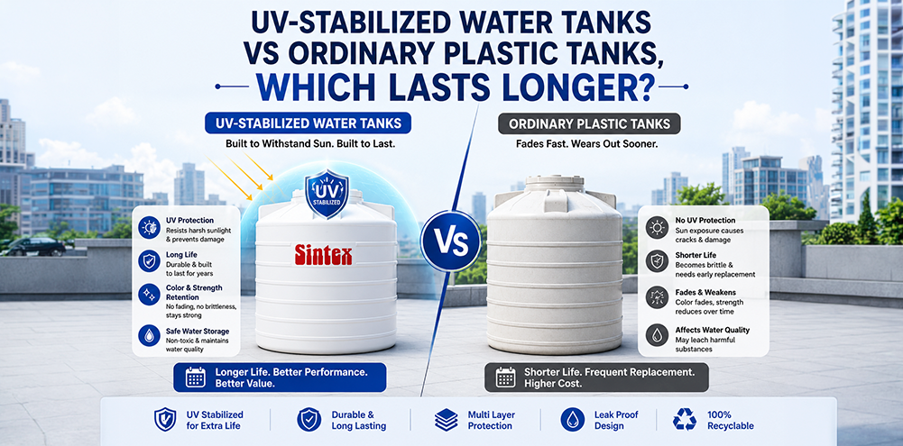 UV-Stabilized Water Tanks vs Ordinary Plastic Tanks, Which Lasts Longer?