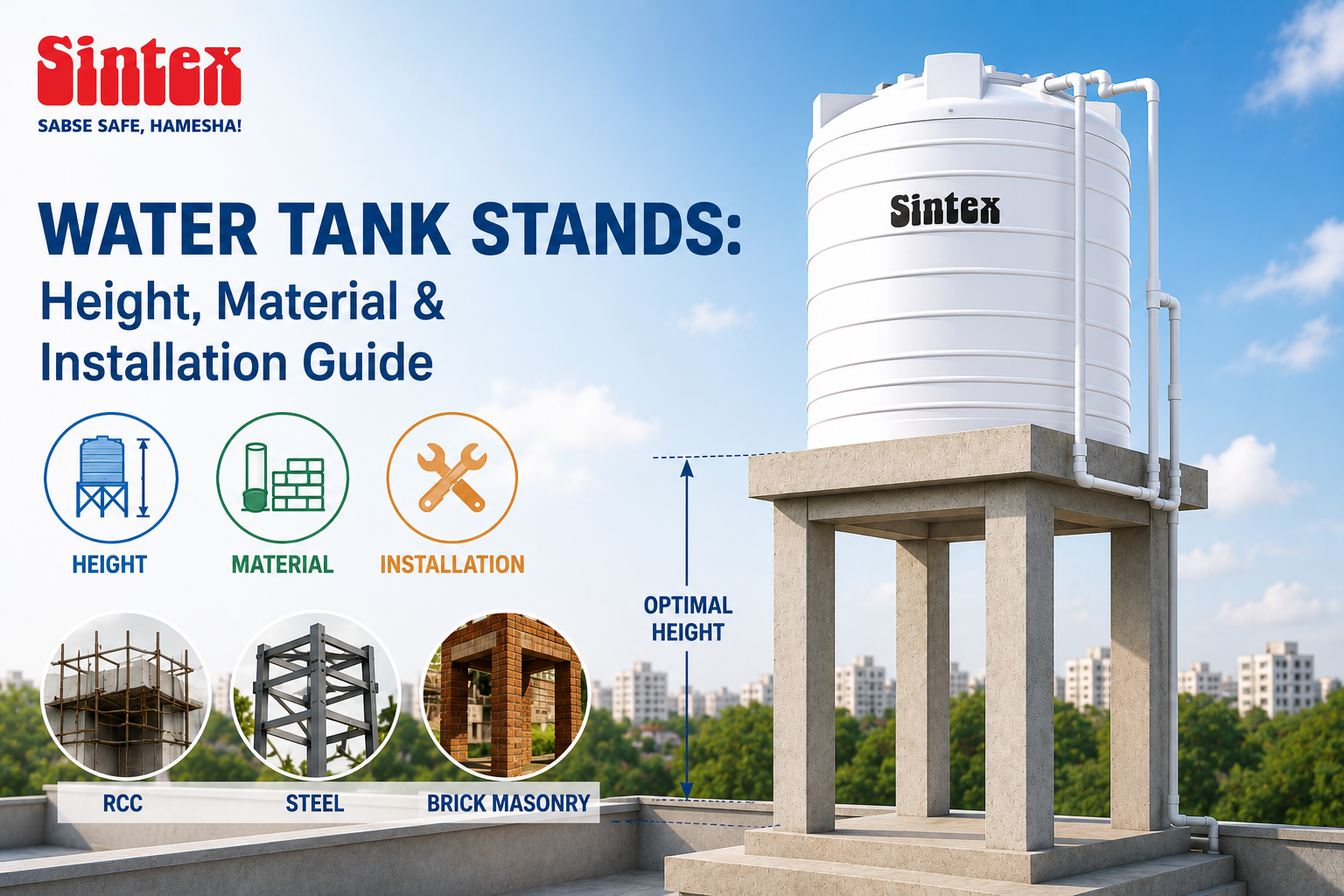Water Tank Stands: Height, Material & Installation Guide