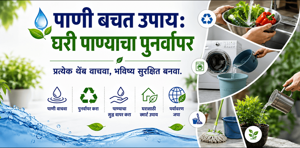 पाणी बचत उपाय: घरी पाण्याचा पुनर्वापर करून पाण्याची बचत कशी करावी?