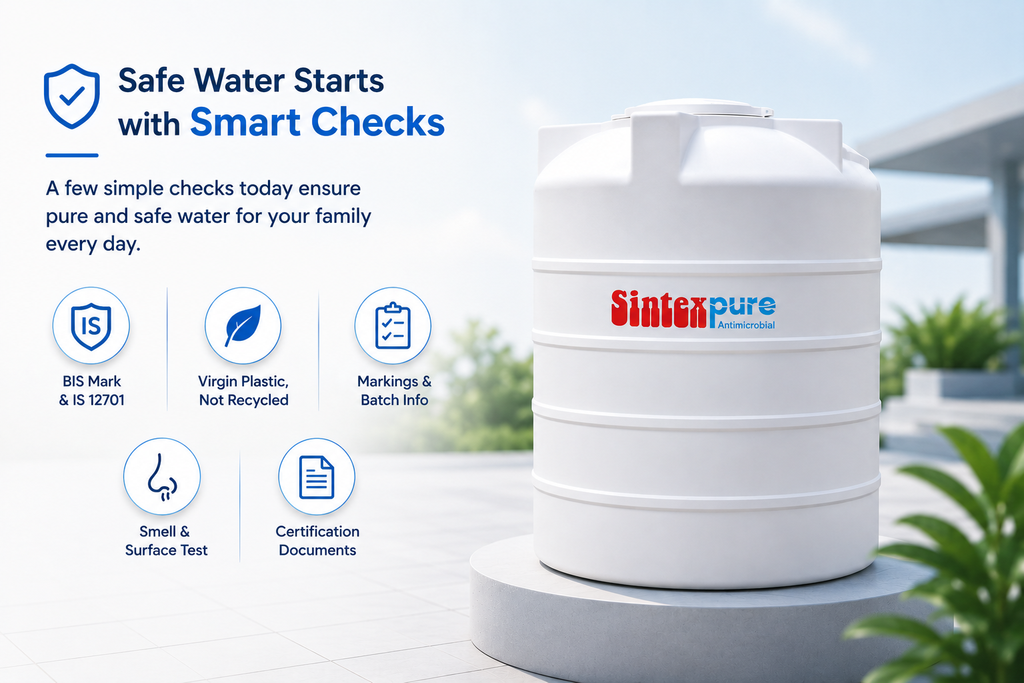 Food-grade water tank verification checklist