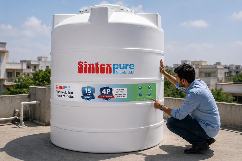 Inspecting water tank safety markings